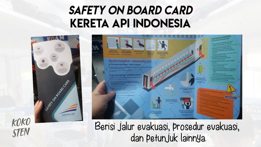 safety on board card PT KAI - kokosten