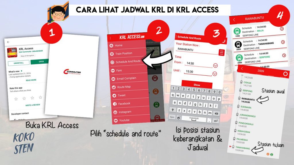 Cara Lihat Jadwal KRL di KRL Access